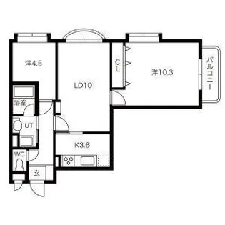 北海道札幌市中央区南十八条西13丁目【マンション】の間取り