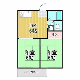 フォーヴル山田【1階】の間取り