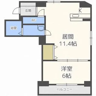 S-FORT南郷通【4階】の間取り