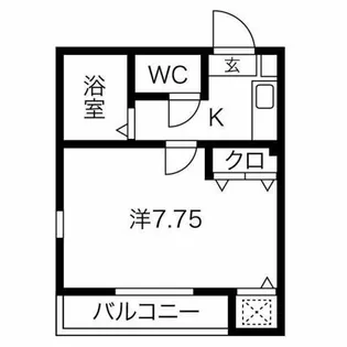 エクセラン柏森【2階】の間取り