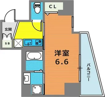 グルーブ神戸元町アリア【802号室】の間取り