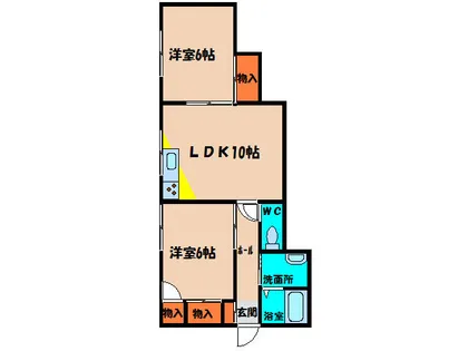 ポートレジデンス【101号室】の間取り