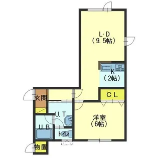 カーサ・レグラス【203号室】の間取り