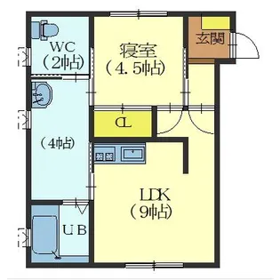 すみやす荘【1階】の間取り