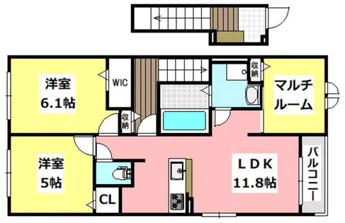 サンシャインⅡ【201号室】の間取り