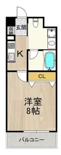 グランツ西大橋(旧ルクレ立売堀)【10階】の間取り