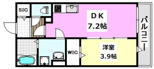 メゾンブラン【2階】の間取り