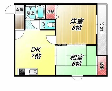 サンハイム林【5階】の間取り