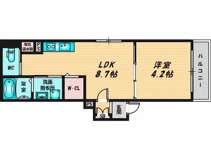 GRANDIR弥刀【3階】の間取り