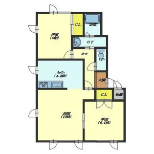 コンフォース桜【102号室】の間取り