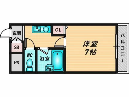 コーポラス光進【4階】の間取り