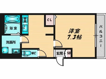 リトレ徳庵【3階】の間取り