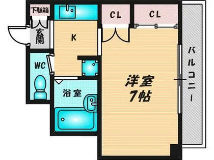 グリーンハイツ今津【4階】の間取り