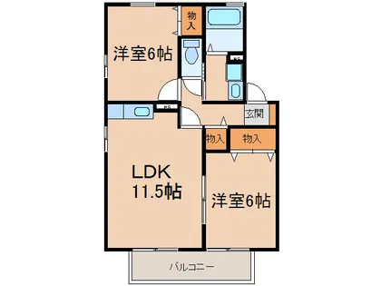 ルーチェ・Ⅰ【1階】の間取り