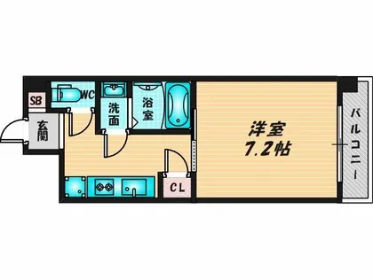 スプランディッド放出【11階】の間取り