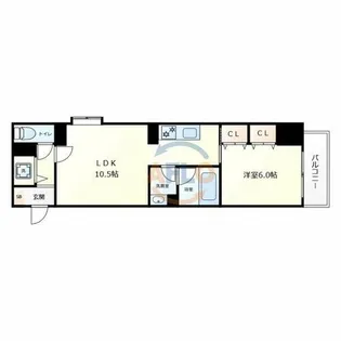 サージュ天王寺【9階】の間取り