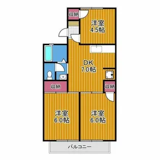 星野ハイツ【2階】の間取り