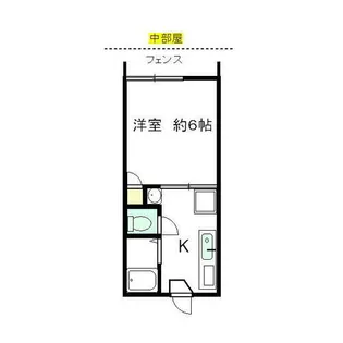 ニューフォレストタウンA棟【107号室】の間取り