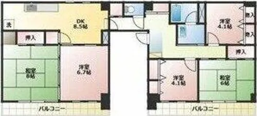 ナビハイツ今伊勢【3階】の間取り