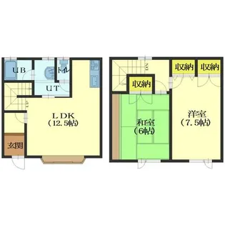 マイズライフE【1号室】の間取り
