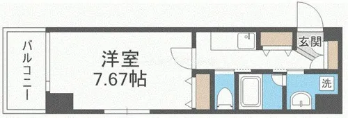 プレジール靱公園【5階】の間取り