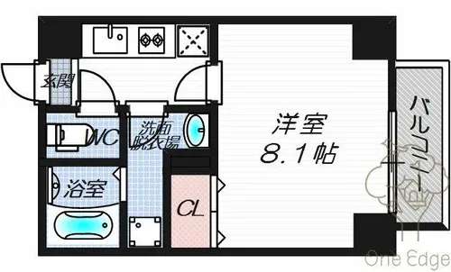 ETC天神橋【5階】の間取り