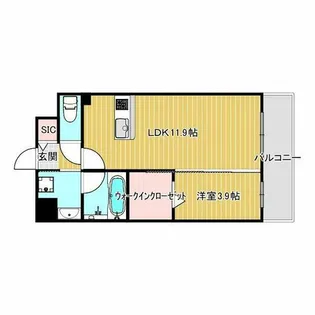 ル・マルシェ下穂積【5階】の間取り