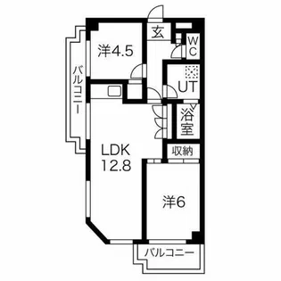 アスト鴻ノ巣【201号室】の間取り