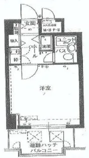 ハイツオークラ靭公園【6階】の間取り