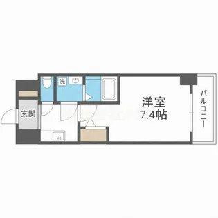 アプリーレ中之島【805号室】の間取り