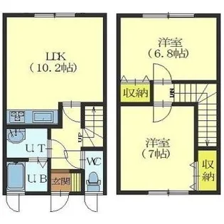 フォレストⅠ【1階】の間取り