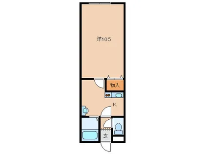 カーサ・デ・クエルノⅡ【303号室】の間取り