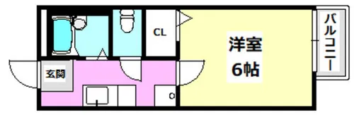 ソレーユ小野原【205号室】の間取り