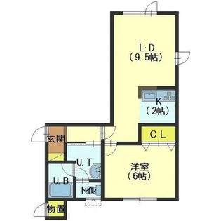 カーサ・レグラス【203号室】の間取り
