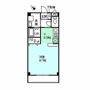 グランピア南陽【202号室】の間取り