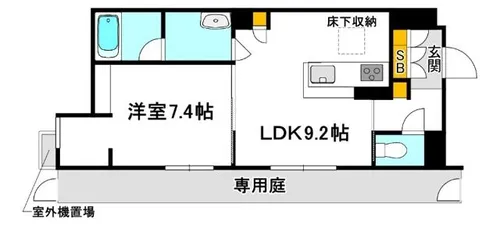 La maison marron【1階】の間取り
