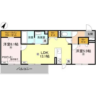 Gigliato(ジリアート)【303号室】の間取り