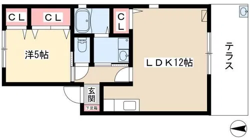 シャルマン藤江【2階】の間取り