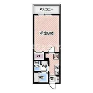 フェリスタ御幸【2階】の間取り