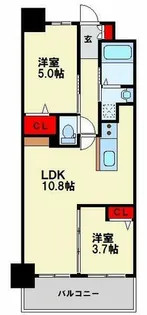 コンダクトレジデンスHIGUCHIMACHI【2階】の間取り