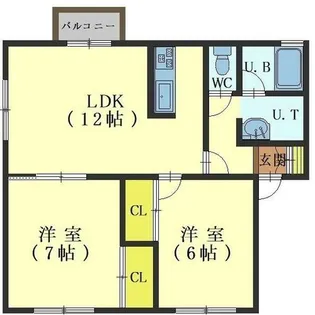 ハイツハーティリー【2階】の間取り