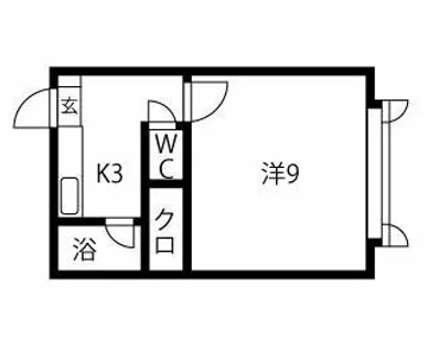 エクセレンス8【107号室】の間取り