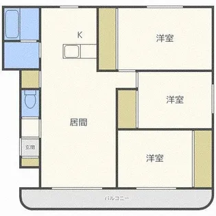 バーリントンコートⅠ【205号室】の間取り