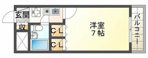 アーバンエース西神戸パル【3階】の間取り