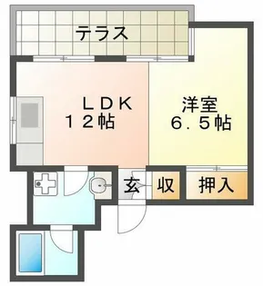 コースト須磨浦【1階】の間取り