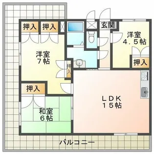 ヴィレッジ板宿【6階】の間取り
