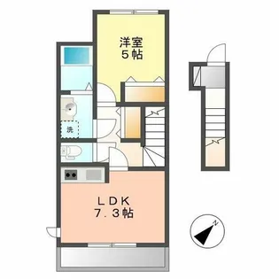 ローズテラス【2階】の間取り