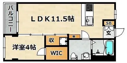 White villaⅡ【1階】の間取り