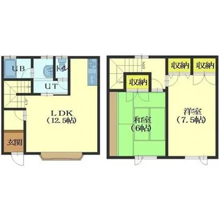 マイズライフE【1号室】の間取り