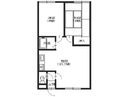 有加マンション【203号室】の間取り